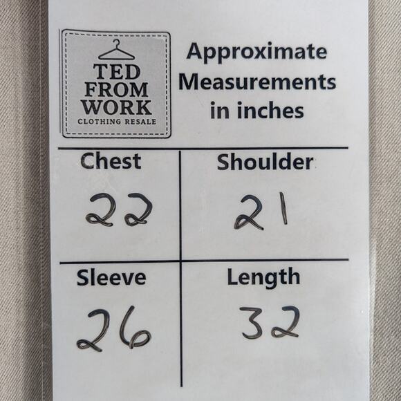 Lands End 44L Beige Linen Cotton Sport Coat Mens Made in USA 3 Button Blazer - Picture 9 of 9